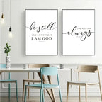 3pcs Set of Frameless Christian Bible Verse Prints | Christian Home Decor