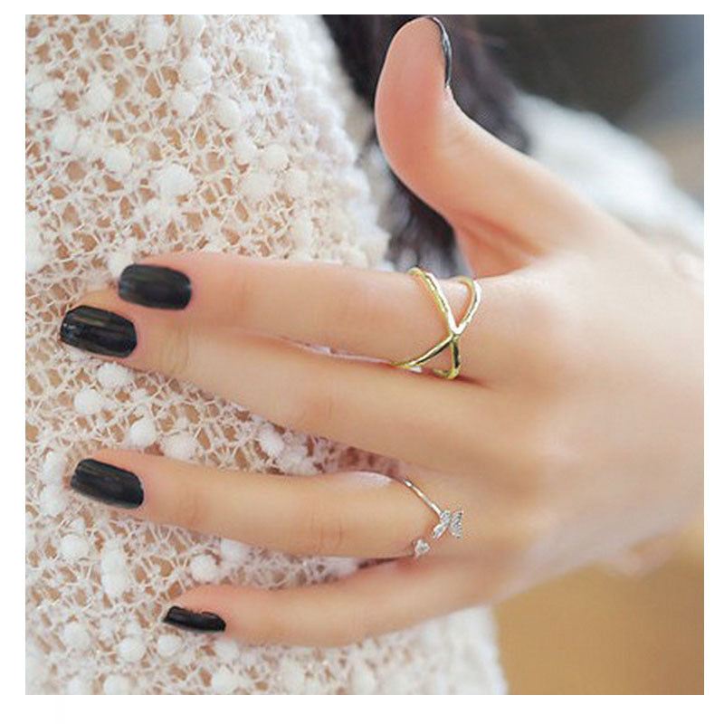 Cross Ring for Women - Hollow Design and Joint Finger