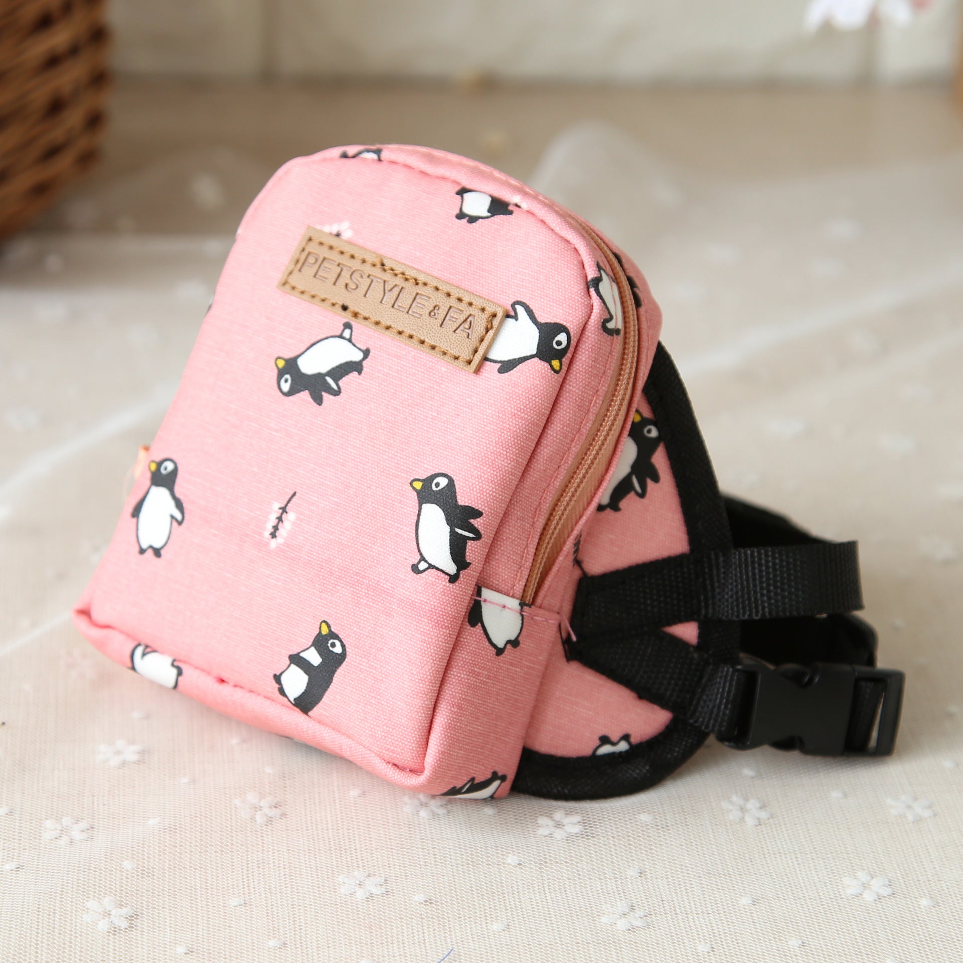 Petstyle Cartoon Dog Backpack with Leash for Pets