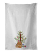 Teddy Bear Hamster Merry Christmas Kitchen Towel Set of 2
