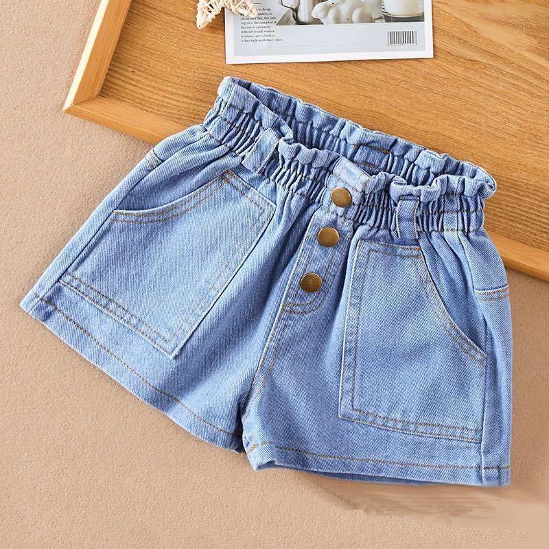 Girls' Denim Shorts - Casual Summer Hot Pants