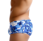 Printed Low Waist Quick-Dry Swim Trunks (Swim Shorts)