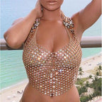 Rhinestone Body Chain Fashion Accessory