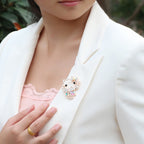 Cute Cat Brooch Fashion Accessory with Pin Coat