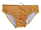 Men's Striped Wave Swim Briefs