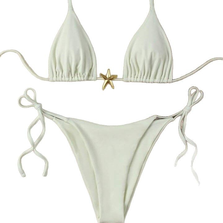 Lace-Up Bikini Swimsuit for Women