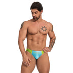 Men's Color Block Low-Rise Swim Briefs