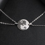 Yin Yang Dog Couple Necklace | Jewelry