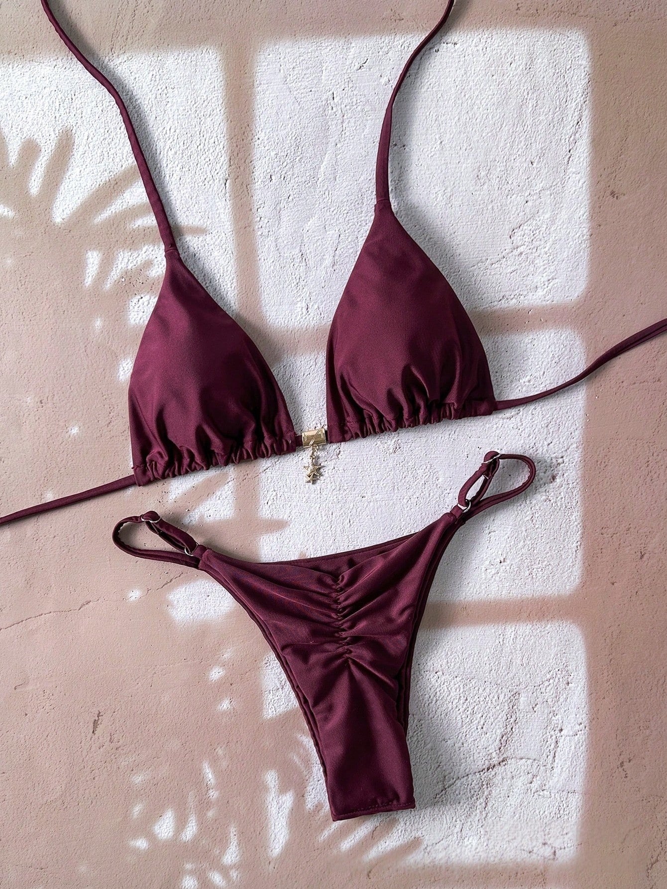Halter Triangle Thong Bikini