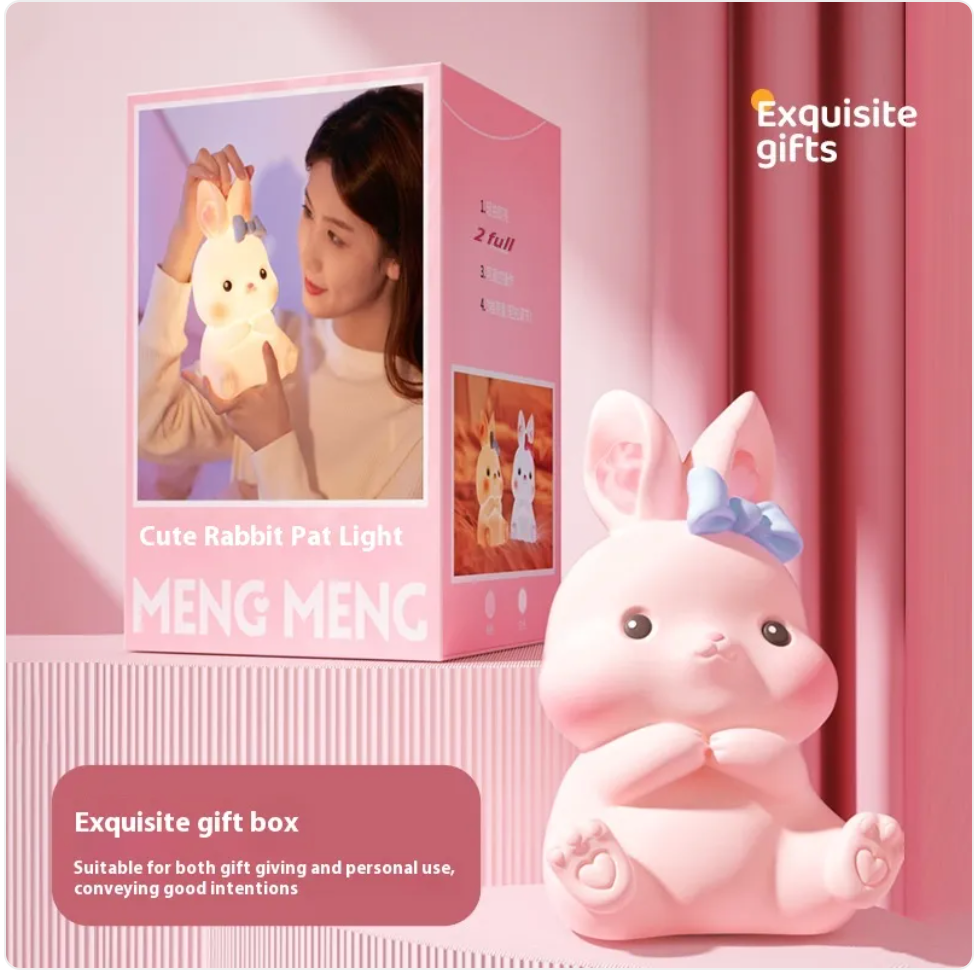 Rechargeable Easter Bunny Nightlight - Holiday Kids LED Lamp