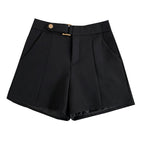 High-Waisted A-Line Loose Shorts for Women