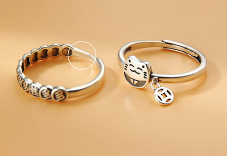 Personalized Lucky Cat Ring for Women