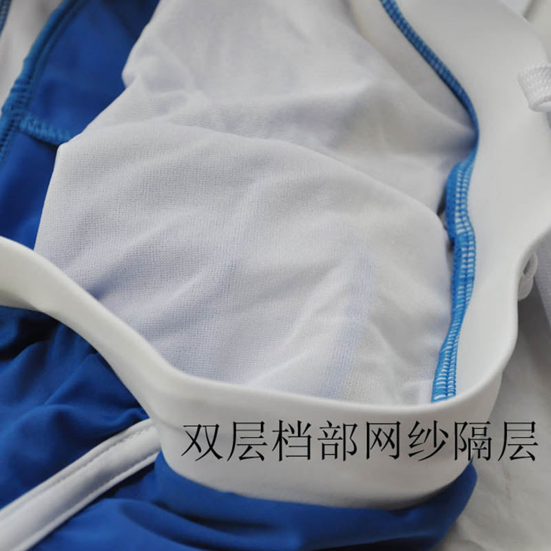 Men's Color Block Swim Trunks with Pocket