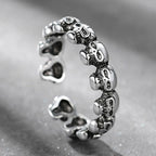 Trendy Cross Skull Ring for Women