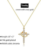 Crown Cross Necklace