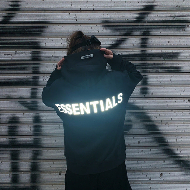 Fear of God Essentials Loose Hooded Sweatshirt for Men | Streetwear