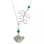 TURQUOISE SPRING Beautiful Bird Lariat Necklace | Jewelry