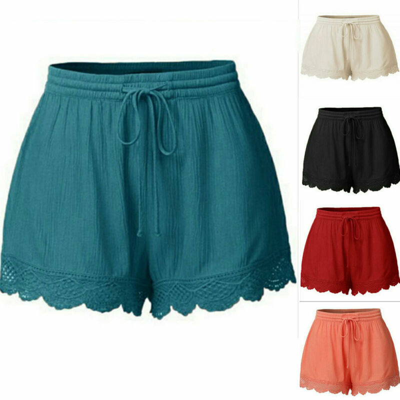 Plus Size Summer Women's Casual Beach Shorts