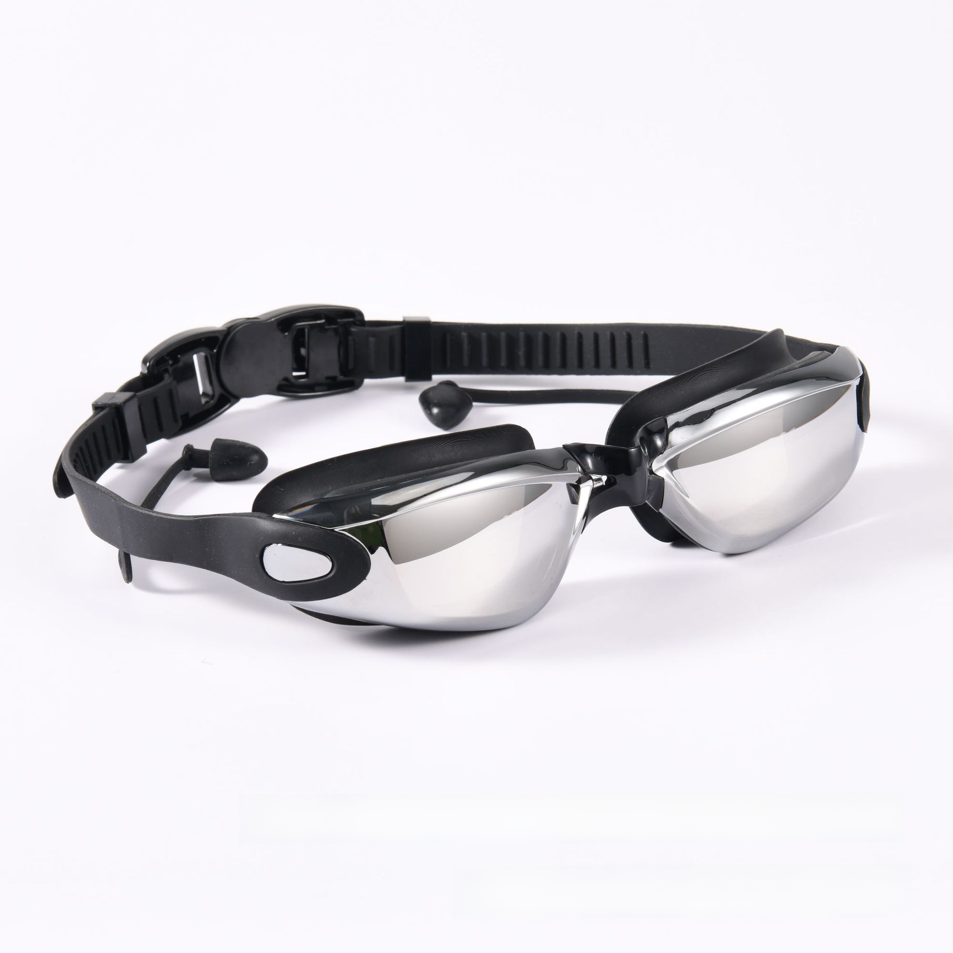 Anti-Fog Swim Goggles with Earplugs (Myopia Options)