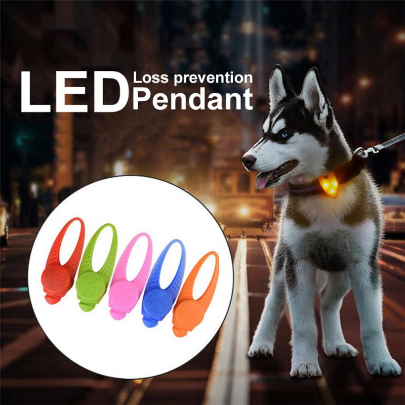 LED Pet Tag with Glow-in-the-Dark Pendant