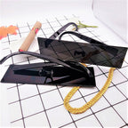 Rectangle Mosaic Sunglasses and Straight Frame Shades