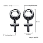 Stainless Steel Cross Earrings - Multiple Styles Available