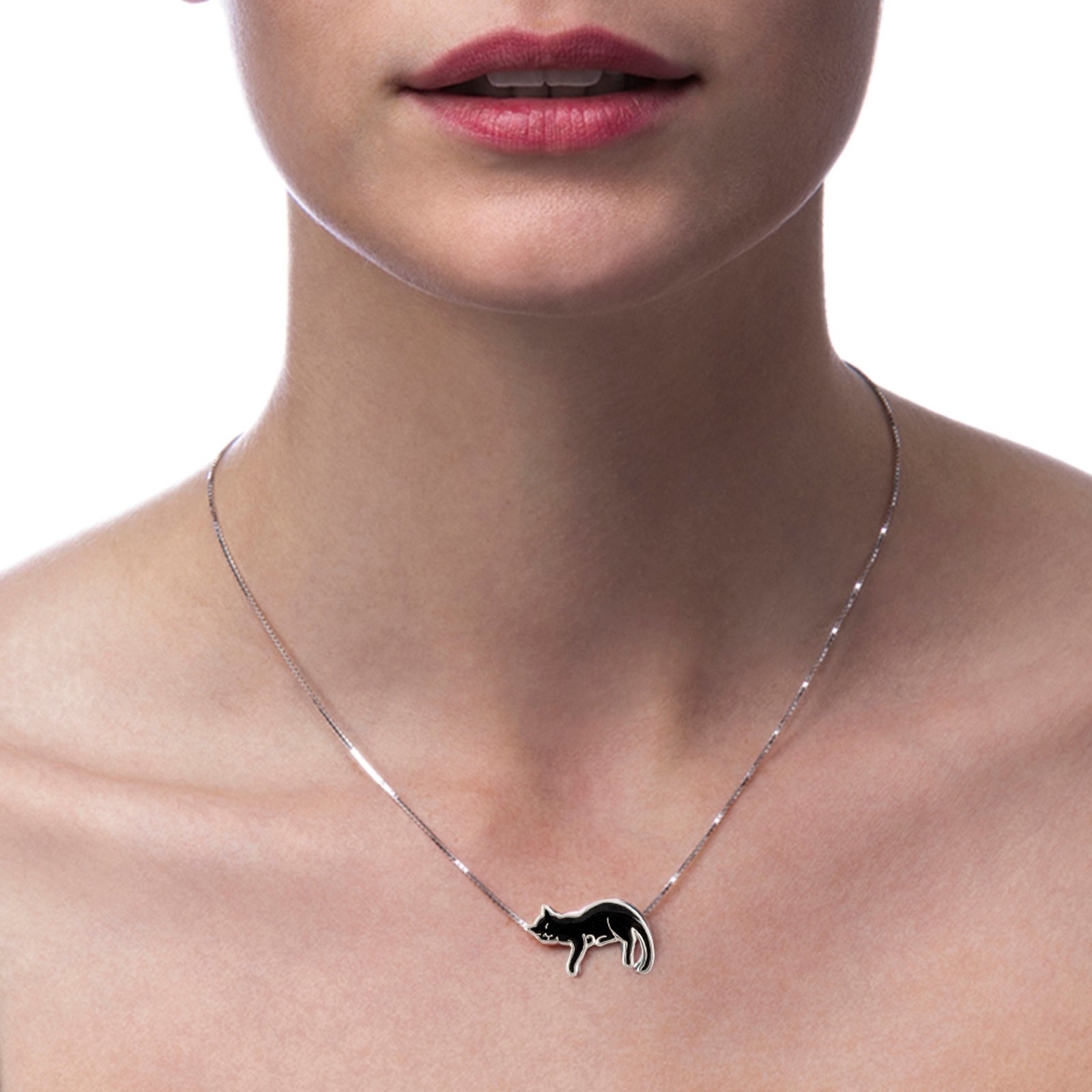 Cat Necklace and Earrings Set | Jewelry