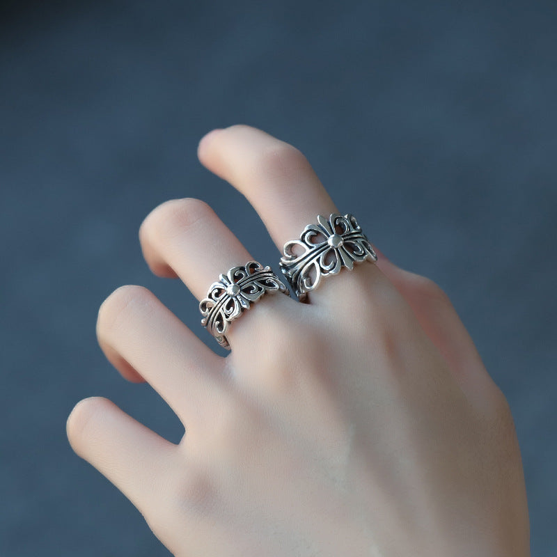 Cross Flower Ring