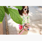 Girls' Floral Long-Sleeve UV Swimsuit Set