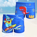 Boys Cartoon Dinosaur Swim Trunks