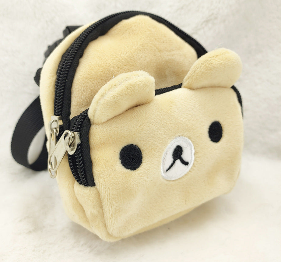 Adjustable Cartoon Pet Backpack Leash and Snack Carrier