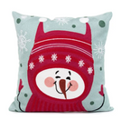 Embroidered Christmas Pillow Cover - Holiday Home Decor