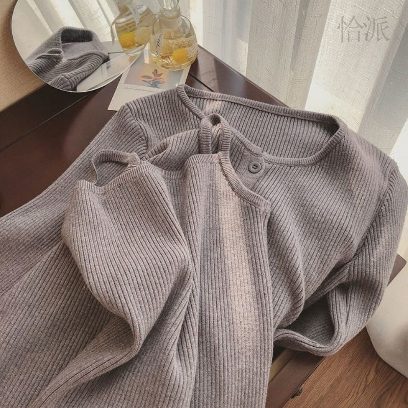 Women's Fashion Set: Tank Top & Knit Cardigan (2 Pieces)