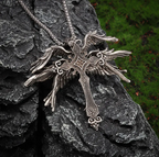 Vintage Silver Angel Necklace
