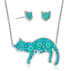 Cat Necklace and Earrings Set | Jewelry