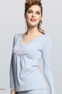 Maternity Autumn Clothing Set - Warm Nursing Sleepwear