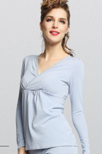 Maternity Autumn Clothing Set - Warm Nursing Sleepwear