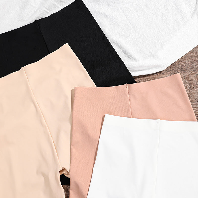 High-Waisted Plus Size Cotton Safety Shorts for Women