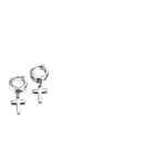 Stainless Steel Cross Earrings - Multiple Styles Available