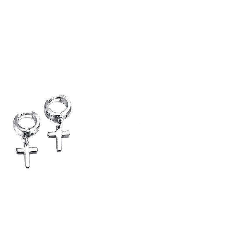 Stainless Steel Cross Earrings - Multiple Styles Available