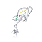 Silver Cute Cat and Dog Charm Collection