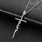 Stainless Steel Christian Cross Pendant Necklace (1pc) | Christian Jewelry