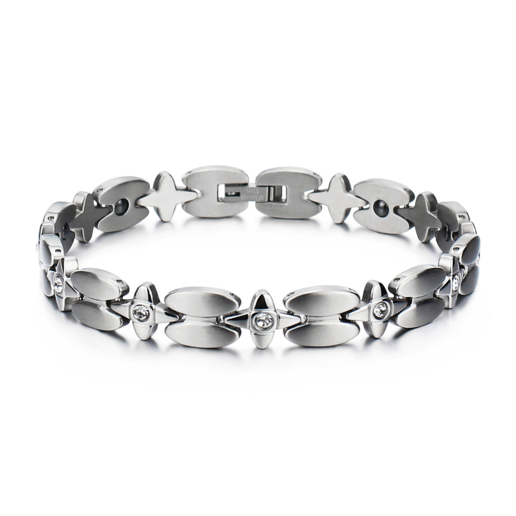Fashion Jewelry Titanium Steel Cross Bracelet for Women