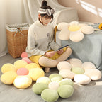 Soft Cartoon Flower Plush Pillow - Decorative Home Cushion