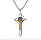 3D Stainless Steel Cross Necklace
