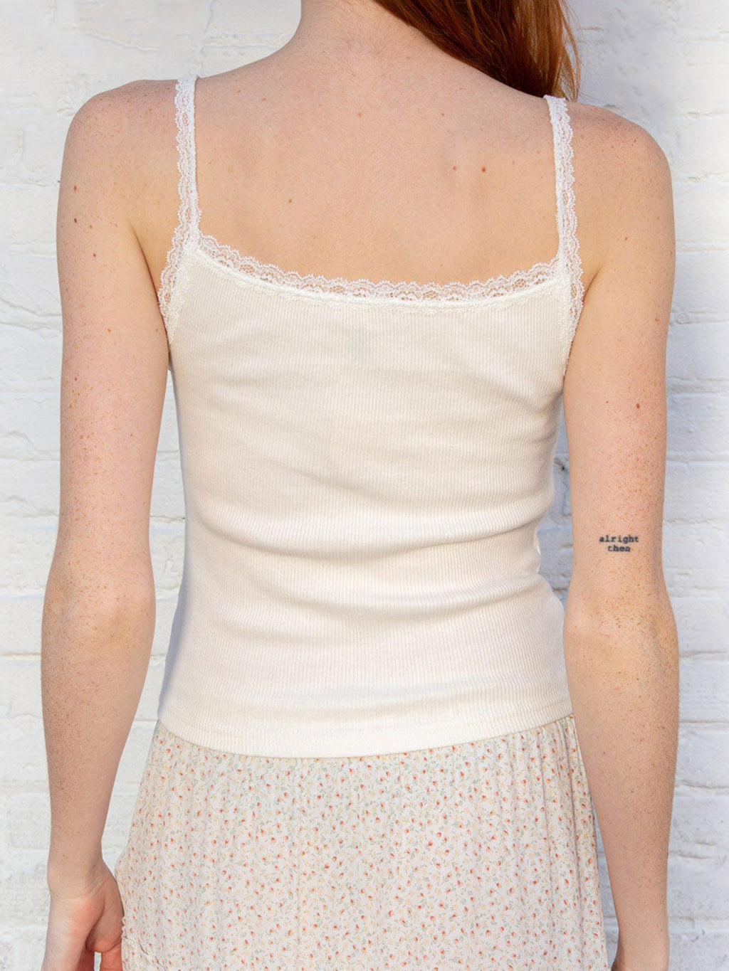 Vintage Lace Rib Tank Top for Women - Summer Casual Style