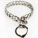 Polished Dog Necklace with Neck P Chain Ring
