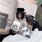 Creative Silicone AirPods 2 Case with Keychain (Black) | Accessory