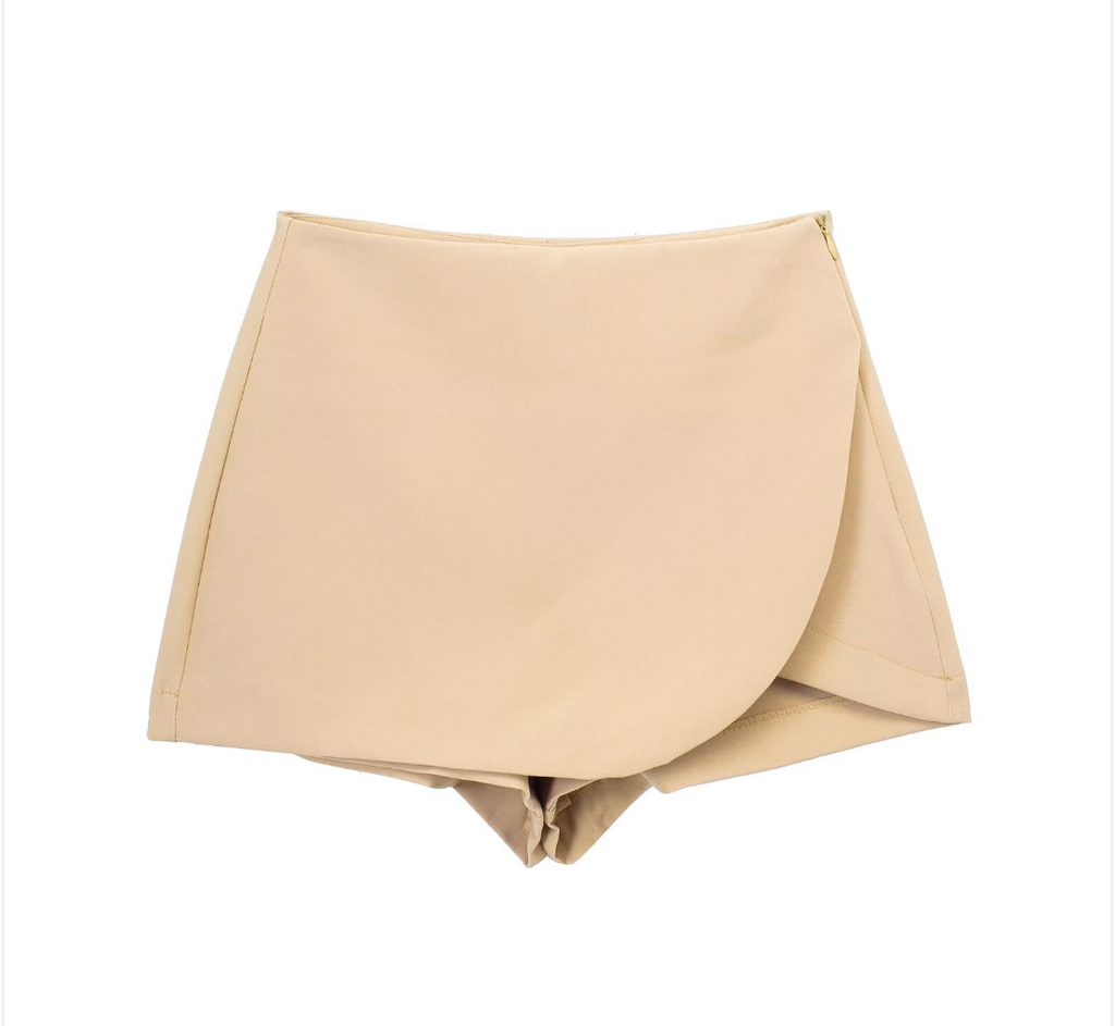 Women's High Waist Asymmetric Shorts