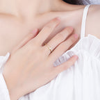 14K Gold-Plated Silver Cross Ring